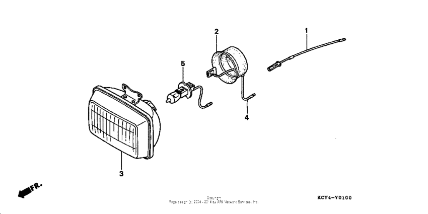 Headlight unit (optional)