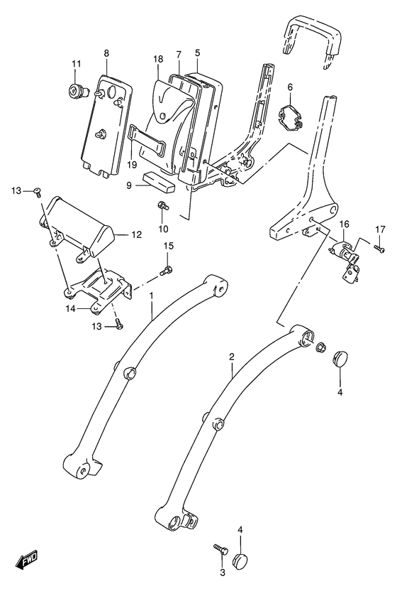 Frame handle grip