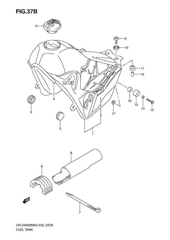DR-Z400 Tank fuel