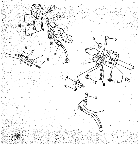 Handle switch. lever