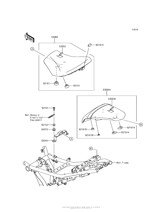 EX650 Сиденье