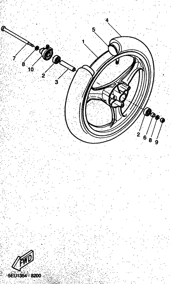 YH50 Переднее колесо