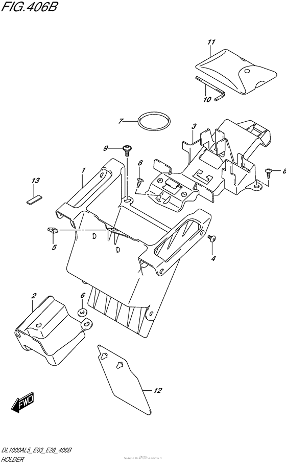 Holder (Dl1000Al5 E28)