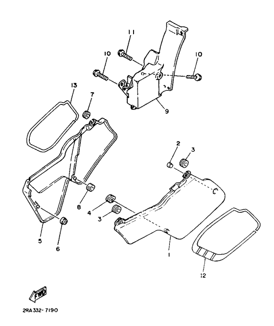 DT80LC Боковые обтекатели