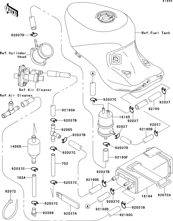 ZX1100 Fuel evaporative system(1 / 2)