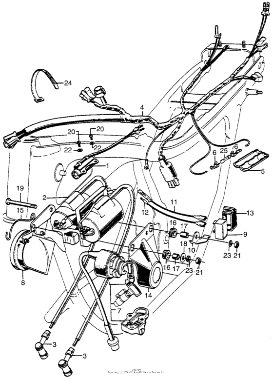 Wire harness + ignition coil + switch