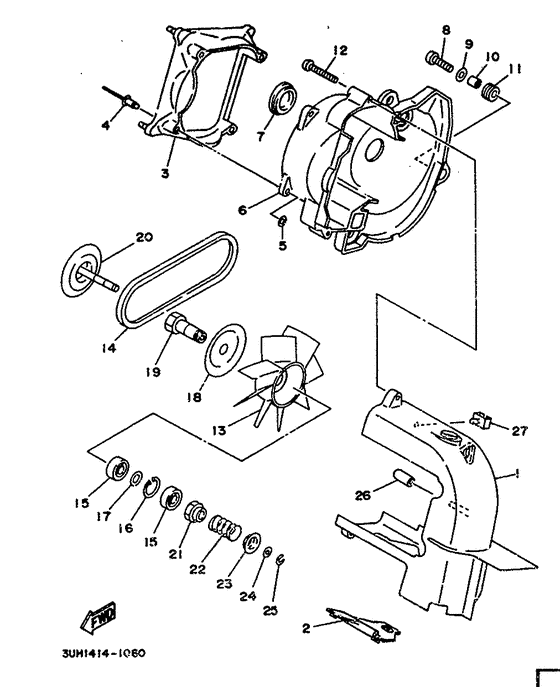 XC150 Air shroud. fan