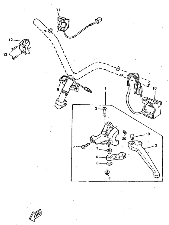 CW50RS Handle switch. lever