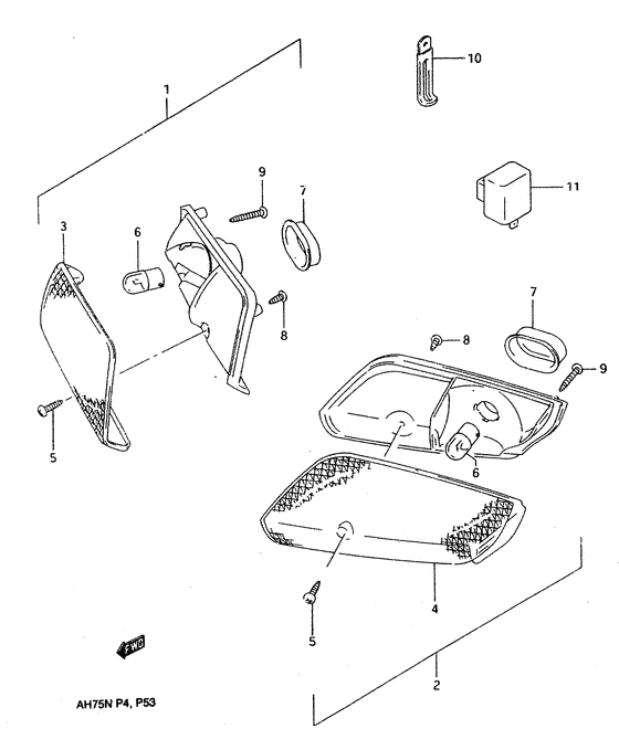Front turn signal lamp