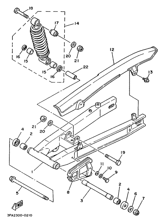 Rear arm. suspension