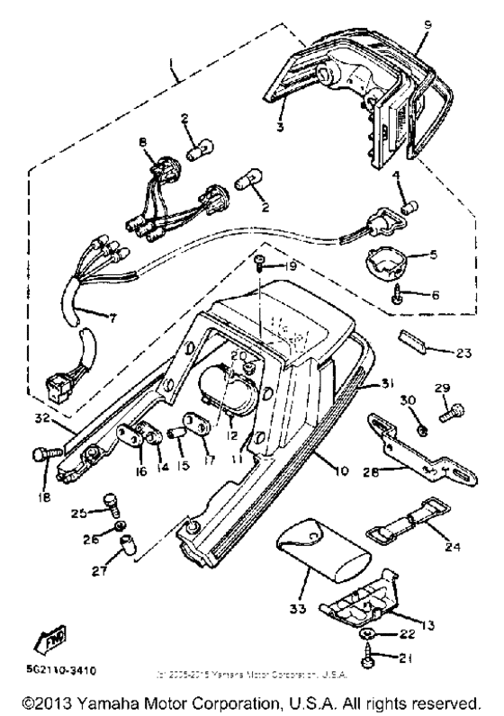 Taillight tail cover tool