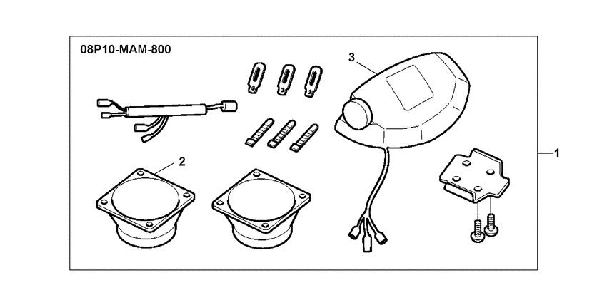 GL1500A Rear speaker