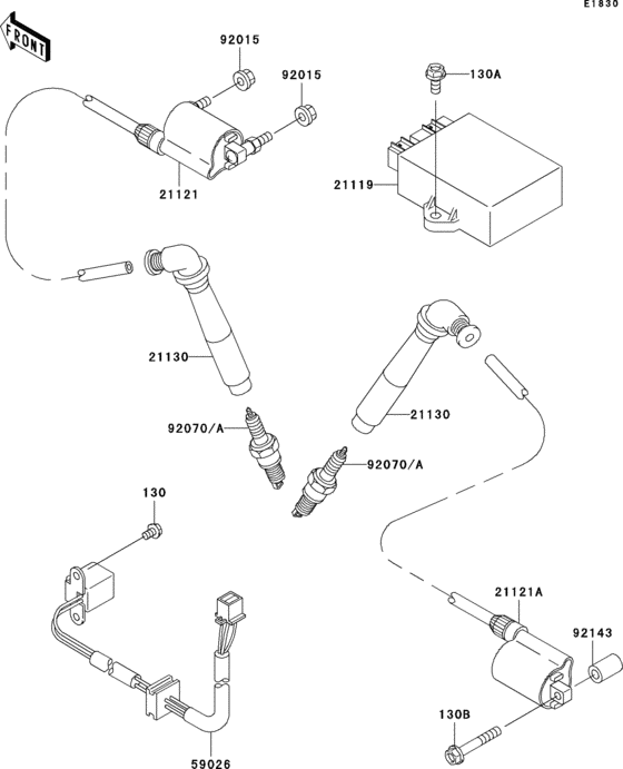 VN800 Система зажигания