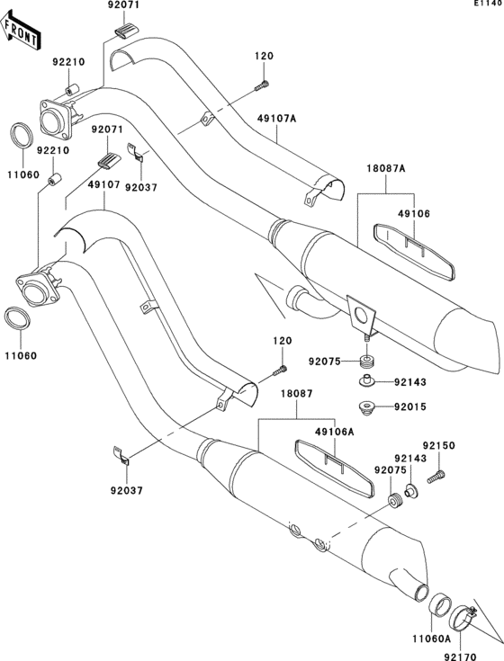 VN800 Глушитель