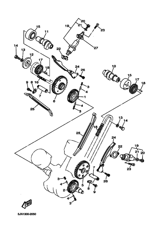 BT1100 Распределительный вал & chain