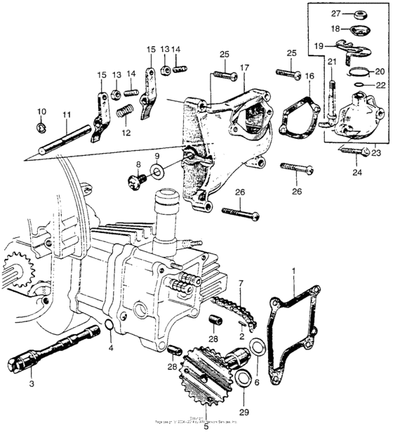 Cylinder head cover + camshaft