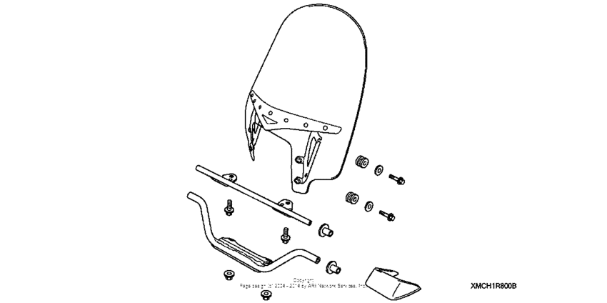 VTX1800C Windshield (sport-custom)