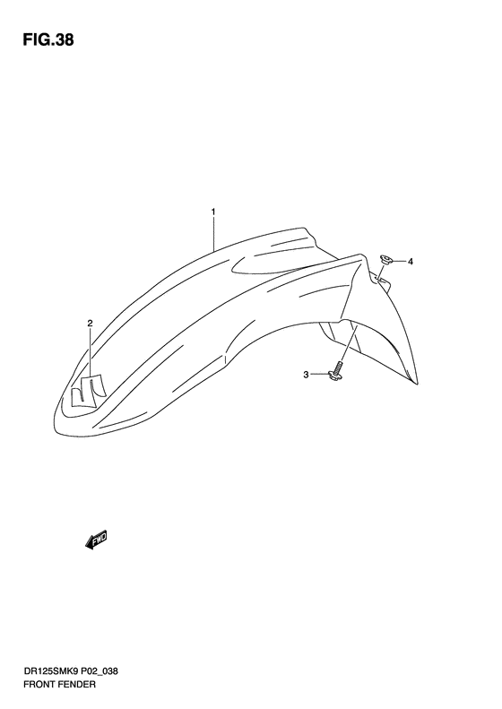DR125 Переднее крыло