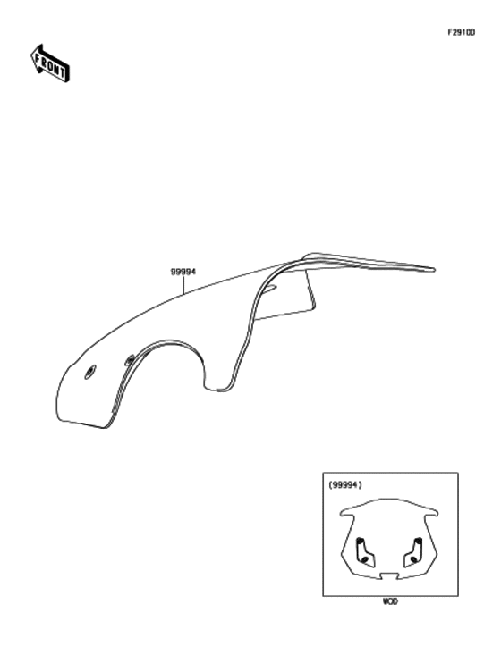 ZX1000 アクセサリ(ウインドシ-ルド)