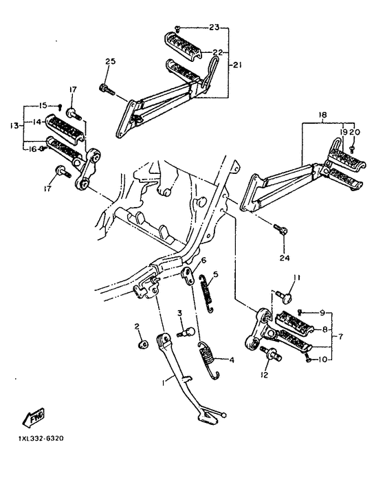 Stand. footrest