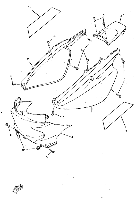 CW50RSX Боковые обтекатели