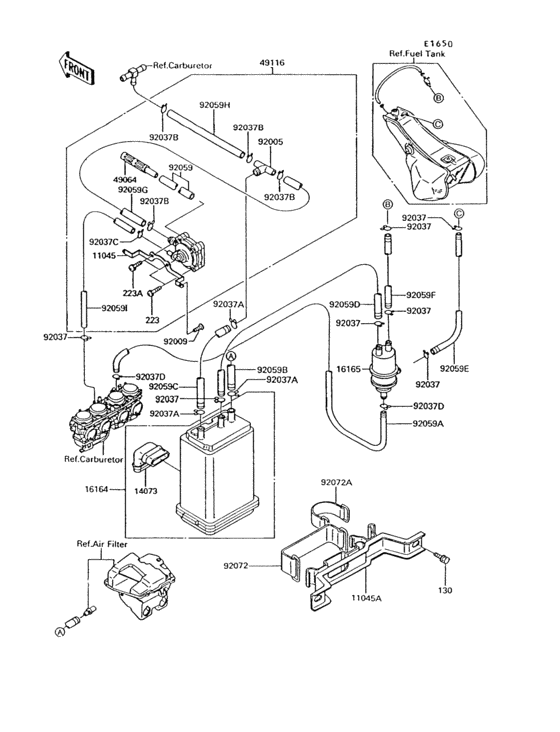 Fuel evaporative system(1/2)