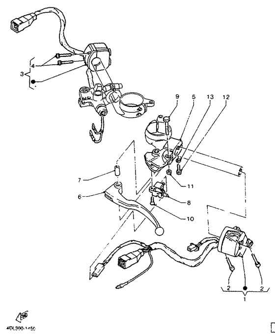 Handle switch. lever