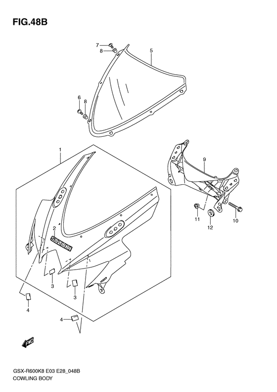 Cowling body