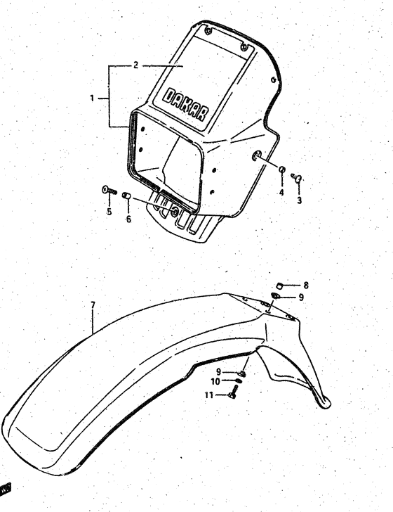 Headlamp housing - front fender