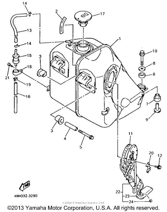 GTS1000AEC Топливный бак