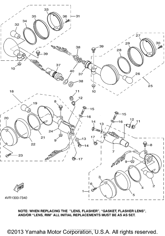XVS650 Поворотники