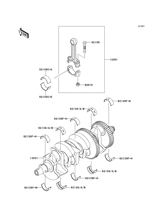 ZX1000 Коленвал