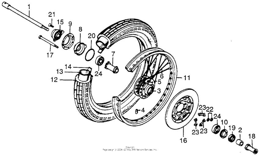 Front wheel + disc