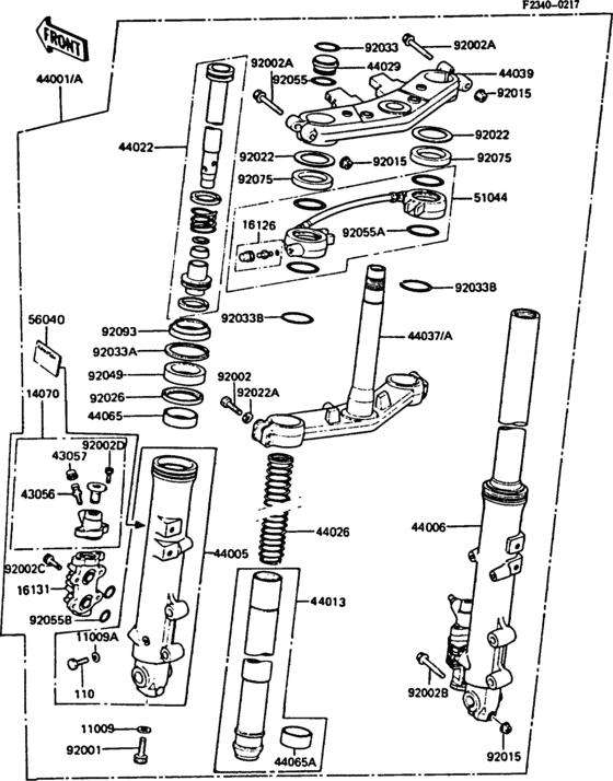Front fork(1/2)