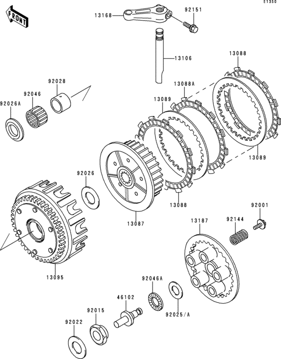 ZR750 Сцепление
