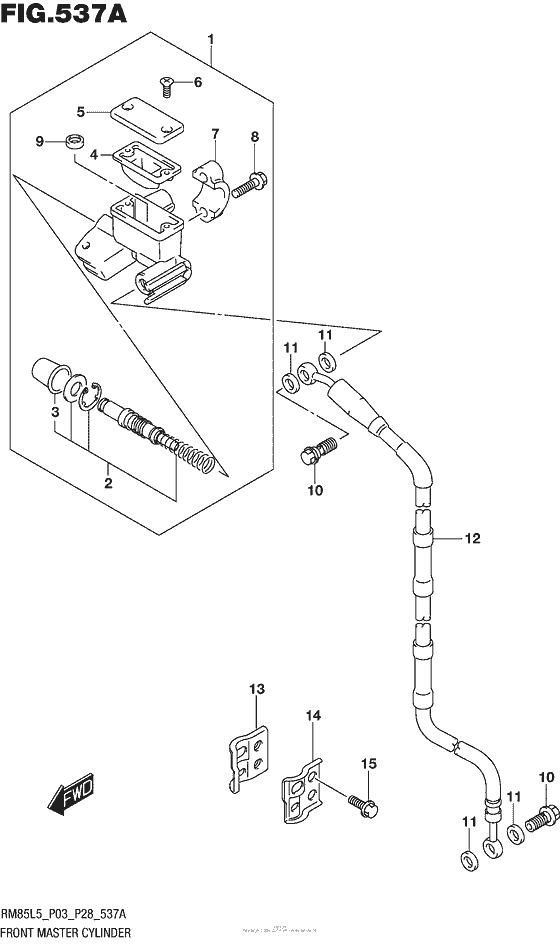 Front Master Cylinder (Rm85L5 P03)