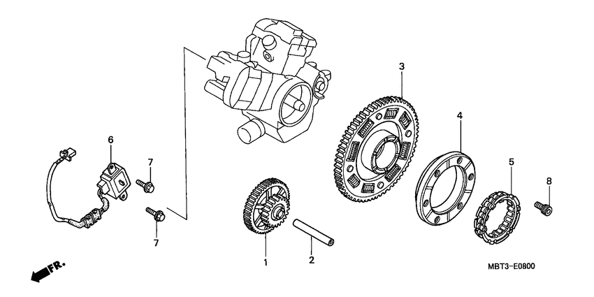 XL1000V Pulse generator /  starting clutch