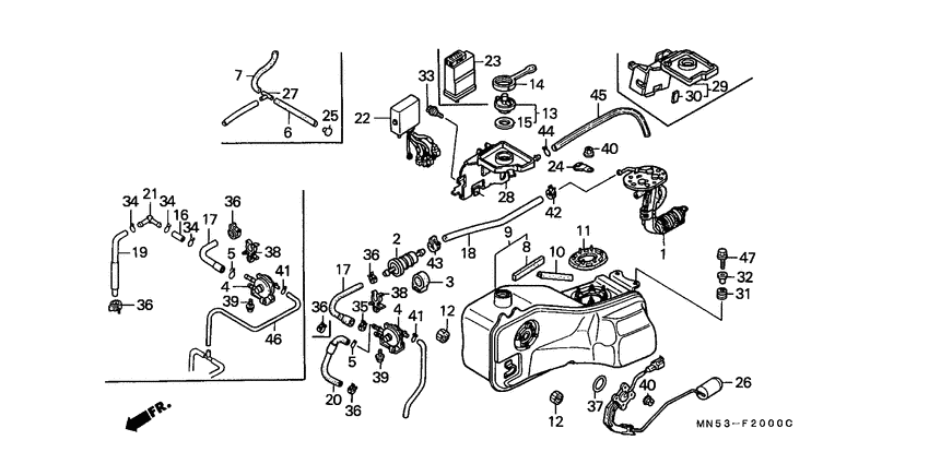 Fuel tank/fuel pump