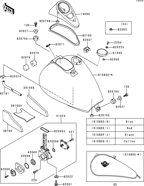 Fuel tank(1/2)(vn800-a1/a2)