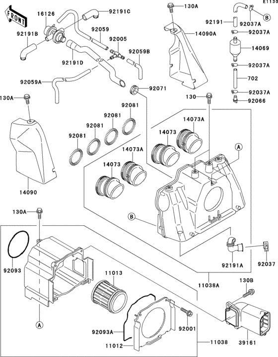 ZR1100 Воздушный фильтр