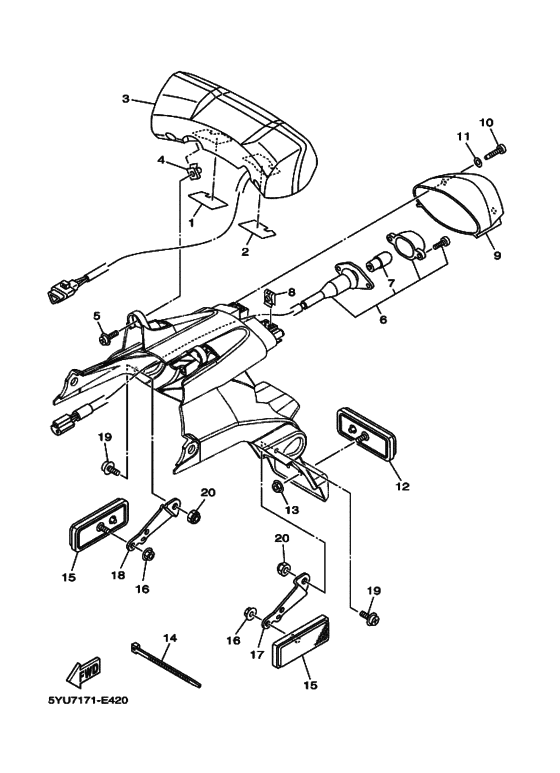 Taillight unit ass`y