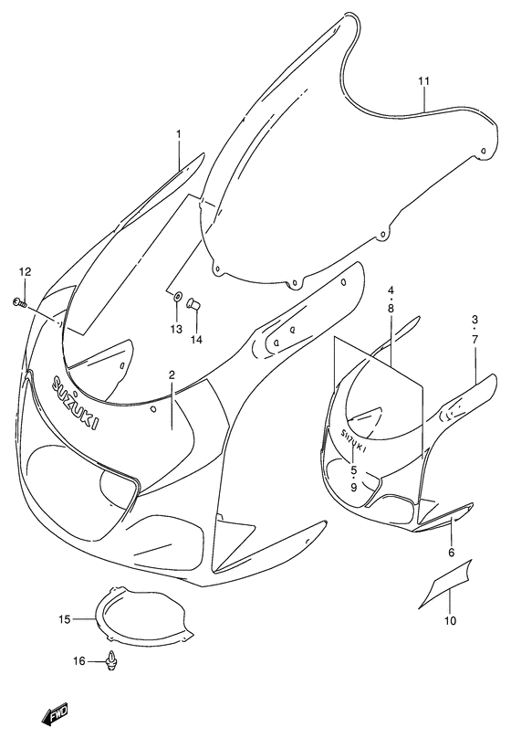 Cowling body