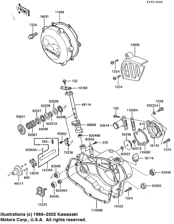 Engine covers/water pump