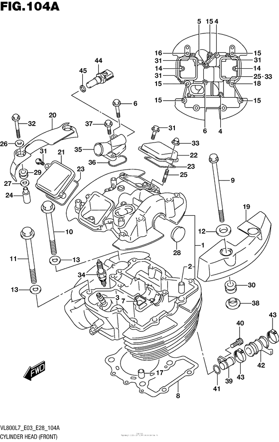 Cylinder Head (Front) (Vl800L7 E03)