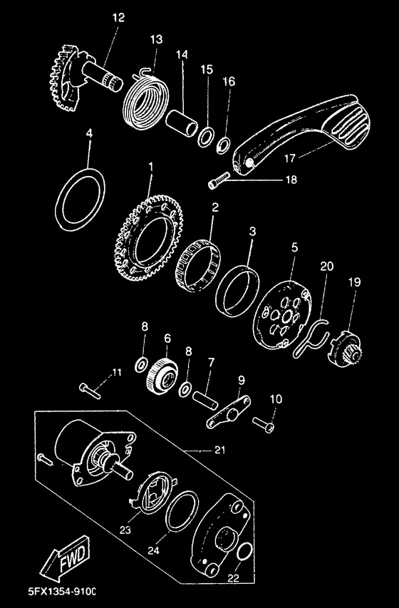 CW50RS Стартер
