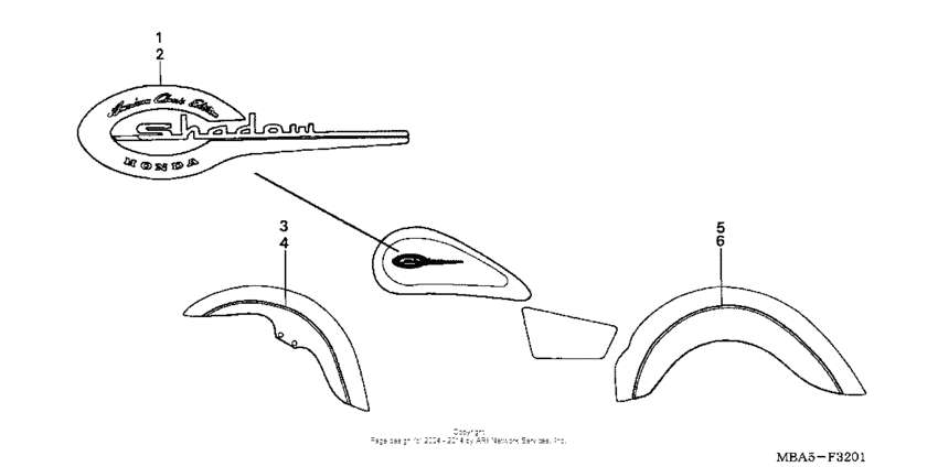 VT750CD Emblem + stripe (2)