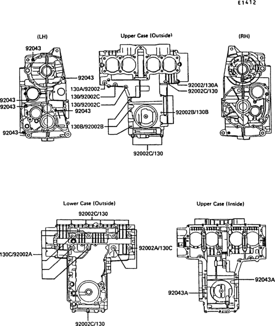 Z550 Болты крепления картера
