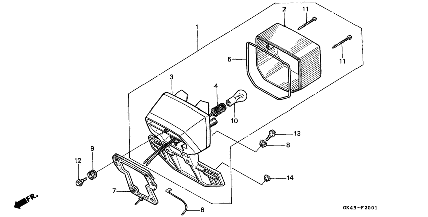 Taillight unit ass`y
