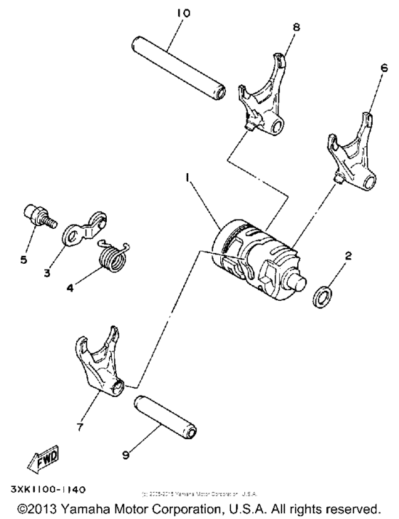 Shift cam - fork