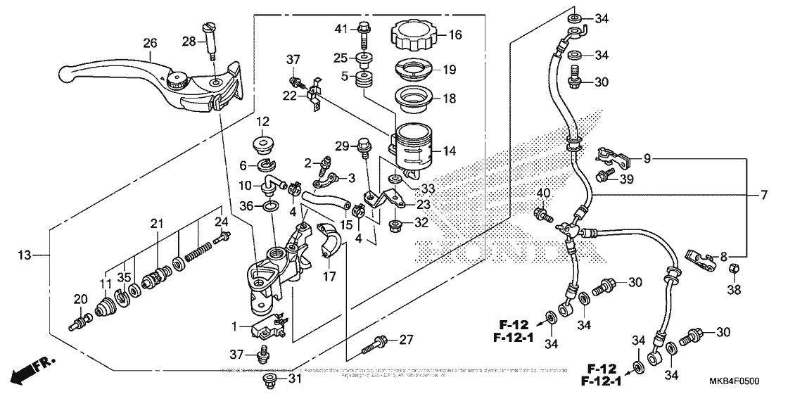 Front Brake Master Cylinder (1)